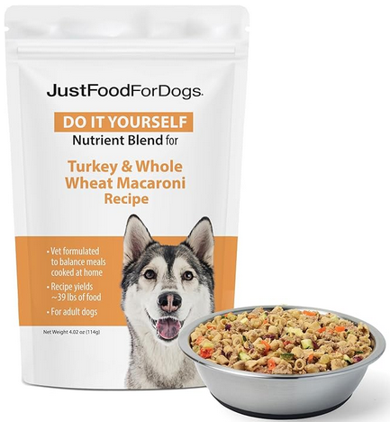 Just food for Dog - Turkey & Whole wheat Macaroni recipe